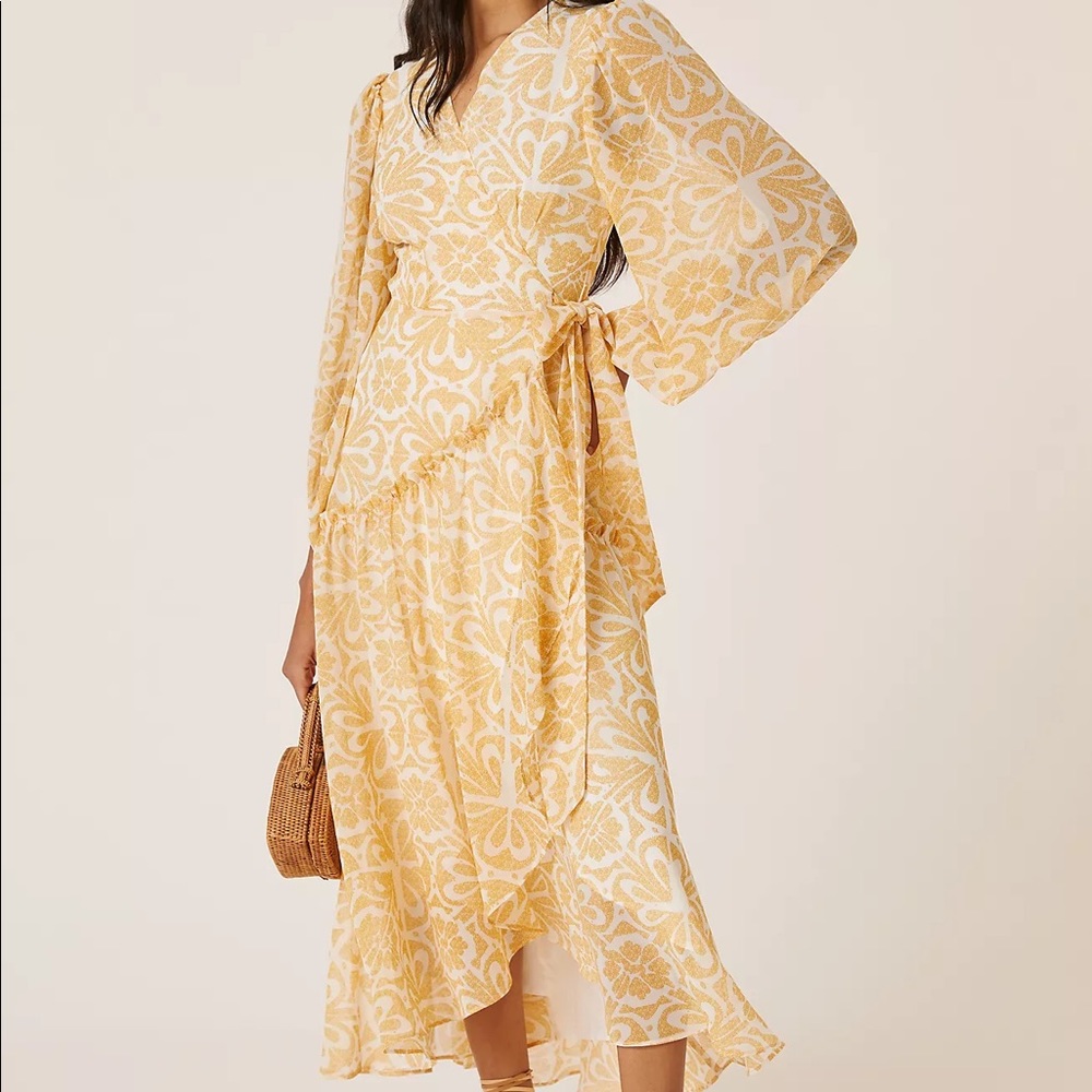 EUC Anthropologie Hutch Geo Maxi Dress size large